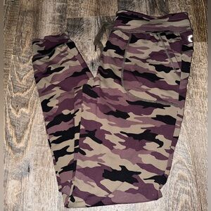 Zyia Camo/ Purple Unwind Joggers